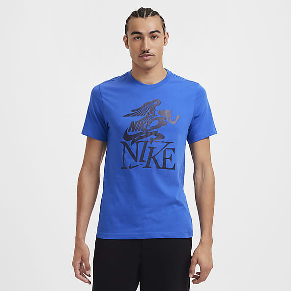 Blue nike shirt hot sale